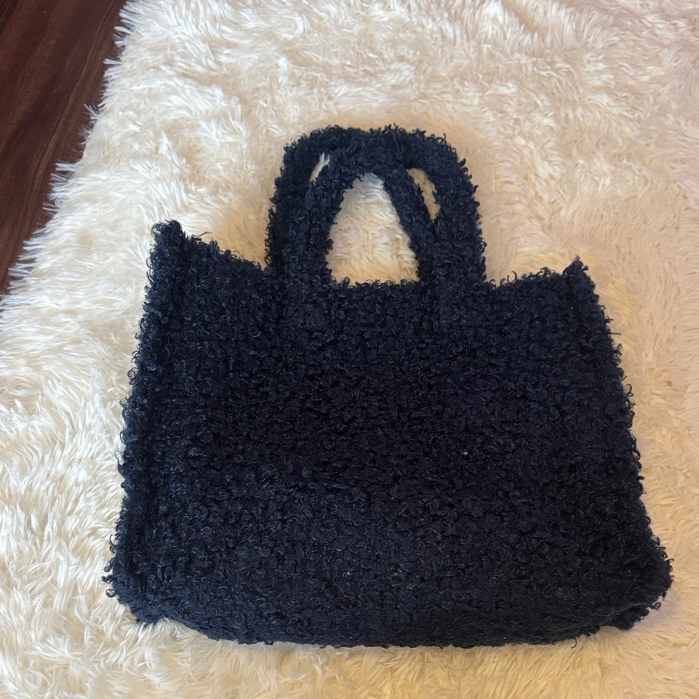 Elegant Black Textured Women's Tote Bag